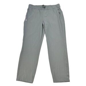 G Gradual Women’s Drawstring Straight Leg Pants Gray L NWT Sport Lounge